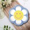 8 Ct. Groovy Flower Dessert Plates 8.5" Retro Smiling Daisy Party Plates